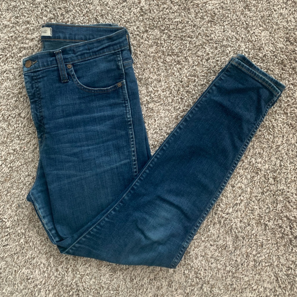 Madewell 10" High-Rise Skinny Jeans in Hayes Wash - Size 31